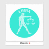 Sticker Libra, Zodiac Sign, Horoscope, Astrology (Feuille)