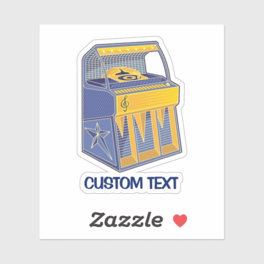 Sticker Librairie rétro (Feuille)