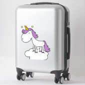 Sticker licorne adorable (Sur valise)