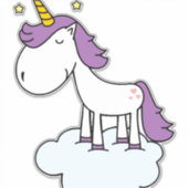 Sticker licorne adorable (Devant)