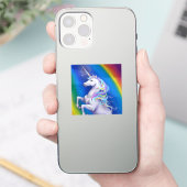 Sticker Licorne avec Arc-en-Ciel (Téléphone)