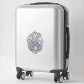 Sticker Licorne Baseball Corne Puissance Kawaii Conception (Sur valise)