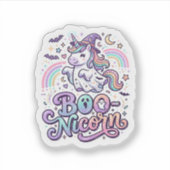 Sticker Licorne Boo-licorne Vecteur Premium Conception Vec (Devant)