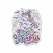 Sticker Licorne Boo-licorne Vecteur Premium Conception Vec (Devant)
