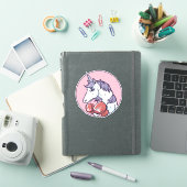 Sticker Licorne Boxeuse (Couverture iPad)
