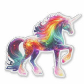 Sticker Licorne Colorée Magnifique (Devant)
