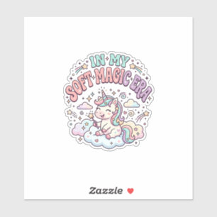 Sticker Licorne Dans Mon Produit De Style Rétro Ère De Mag