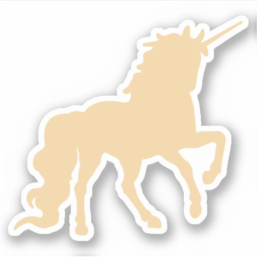 Sticker licorne d'or (Devant)