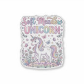 Sticker Licorne Douce Prairie Licorne Adorable Conception (Devant)