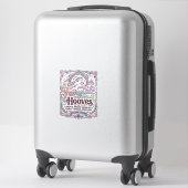 Sticker Licorne Fée Sabots Création Merch Originale_1 (Sur valise)