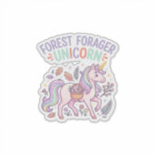 Sticker Licorne Forest Forager Licorne Conception Graphiqu (Devant)