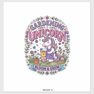 Sticker Licorne Jardin Licorne Commercial Cadeau Mignon Dé