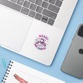 Sticker Licorne Joyeuse et Magique (Ordinateur portable avec iPhone)