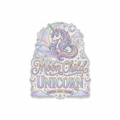 Sticker Licorne Lune Enfant Licorne Conception Originale Z (Devant)