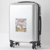 Sticker Licorne Magie Far West Original (Sur valise)