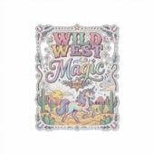 Sticker Licorne Magie Far West Original (Devant)