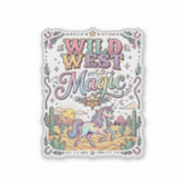 Sticker Licorne Magie Far West Original (Devant)