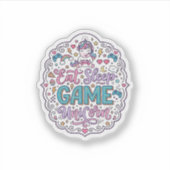 Sticker Licorne Manger Dormir Jeu Licorne Impression Ludiq (Devant)