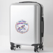 Sticker Licorne née sous les étoiles de licorne Impression (Sur valise)