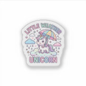 Sticker Licorne Petit temps Licorne Conception Graphique W (Devant)