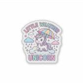 Sticker Licorne Petite Licorne Météo Conception Graphique (Devant)