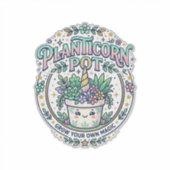 Sticker Licorne Planticorne Pot POD Prêt POD Maquette_1 (Devant)