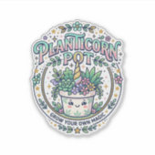 Sticker Licorne Planticorne Pot POD Prêt POD Maquette_1 (Devant)