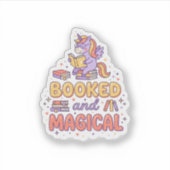 Sticker Licorne Réservée et Impression Magique Prête Fond (Devant)