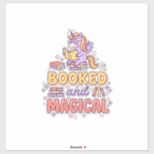 Sticker Licorne Réservée et Impression Magique Prête Fond