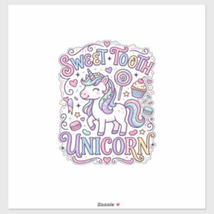 Sticker Licorne Sweet Tooth Licorne Conception de merchand