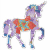 Sticker licorne violette (Devant)