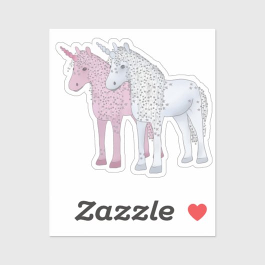 Sticker Licornes (Feuille)