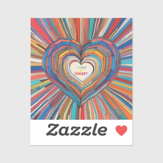 Sticker Lié par Coeur (Feuille)