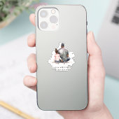 Sticker Lien père et fille noir (4) (Téléphone)