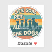 Sticker Life Goal Pet All The Dogs Copy (Feuille)