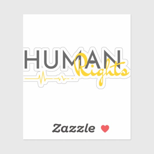 Sticker Lifeline to Human Rights (Feuille)