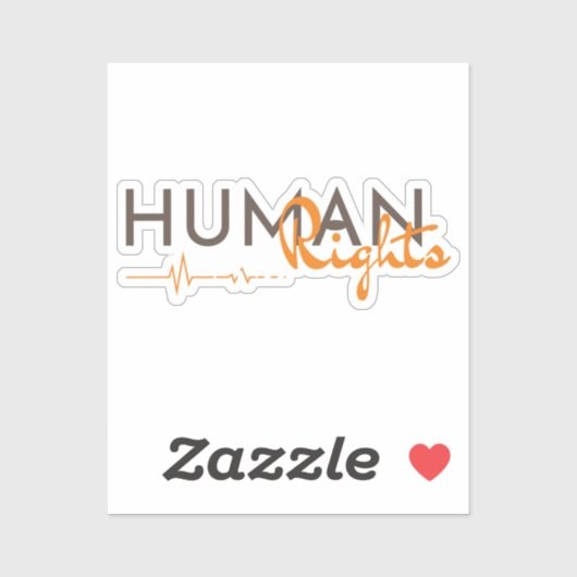 Sticker Lifeline to Human Rights (Feuille)