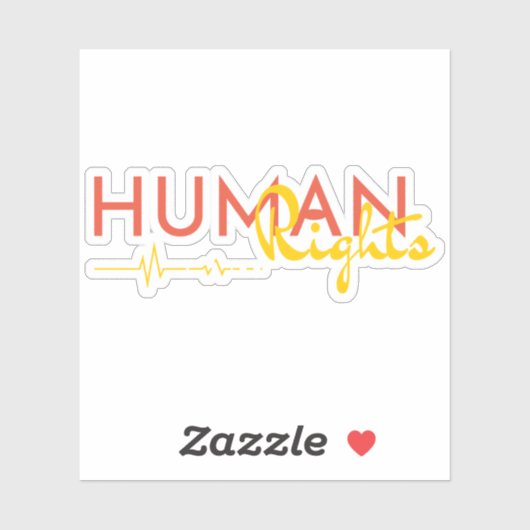Sticker Lifeline to Human Rights (Feuille)