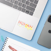 Sticker Lifeline to Human Rights (Ordinateur portable avec iPhone)