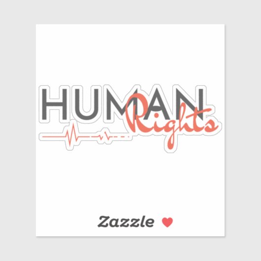 Sticker Lifeline to Human Rights (Feuille)