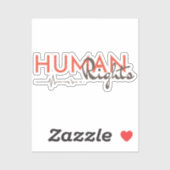 Sticker Lifeline to Human Rights (Feuille)