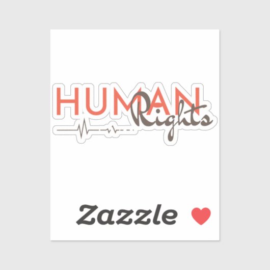 Sticker Lifeline to Human Rights (Feuille)