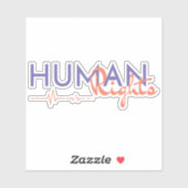 Sticker Lifeline to Human Rights (Feuille)