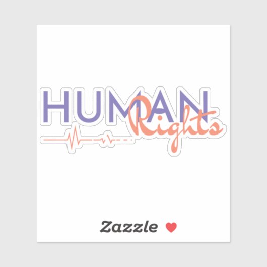 Sticker Lifeline to Human Rights (Feuille)