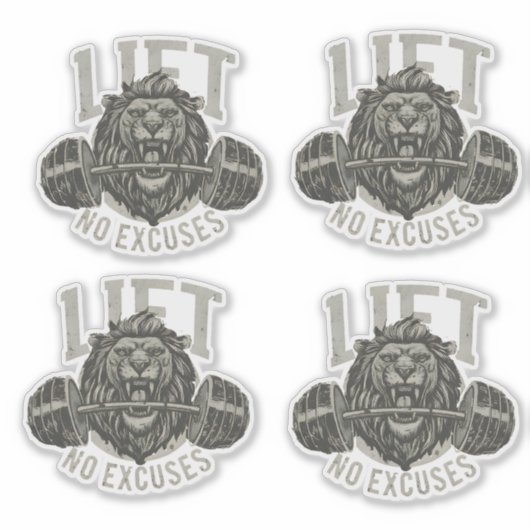 Sticker LIFT No Excuses (Devant)