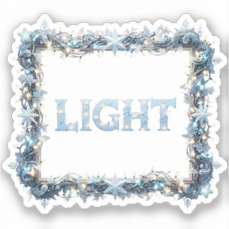 Sticker Light Elegant Winter Lights