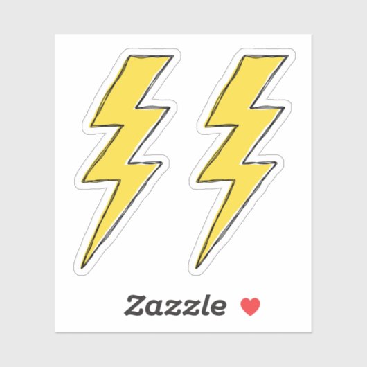 Sticker Lightning bolts (Feuille)