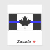 Sticker Ligne bleue mince - version Canada (Feuille)