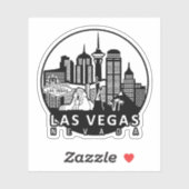 Sticker Ligne d'atterrissage de Las Vegas (Feuille)
