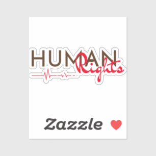 Sticker Ligne de vie pour les droits de l'homme